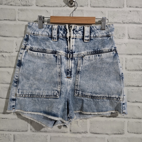 EUC Ba&Sh David Denim Shorts Acid‎ Wash Size XS - Picture 5 of 11